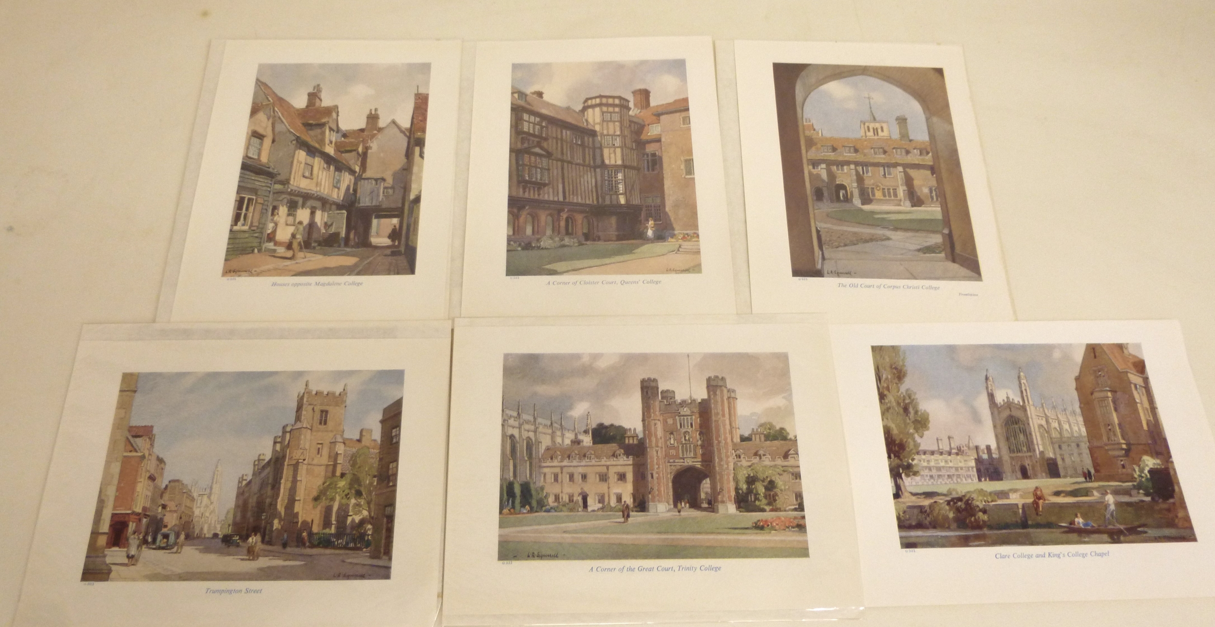 A large collection of 19th century engravings relating to the Cambridge colleges and city, including - Image 6 of 15