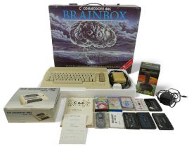 A Commodore 64C Brainbox computer compendium game, boxed. Please note this has not been tested.