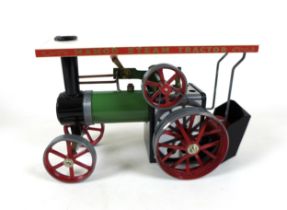 A Mamod traction engine T.E1A, together with a Meccano Stream engine with reverse, both boxed. (2)