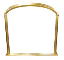 A modern Victorian style gilt overmantel mirror, 125 by 5 by 120cm high.