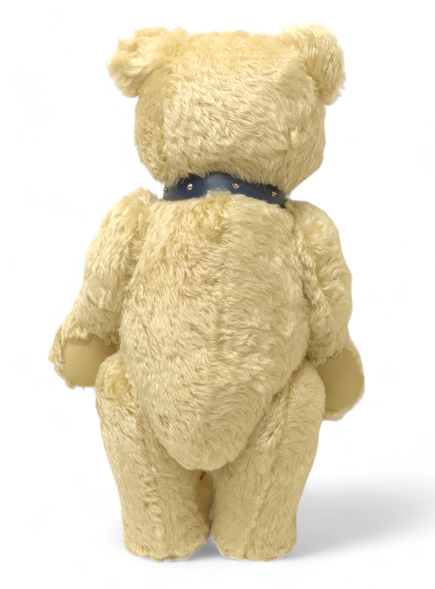 Steiff Teddy Baby 1949 replica, maize mohair posable five jointed bear standing 75cm tall, with open - Image 7 of 12