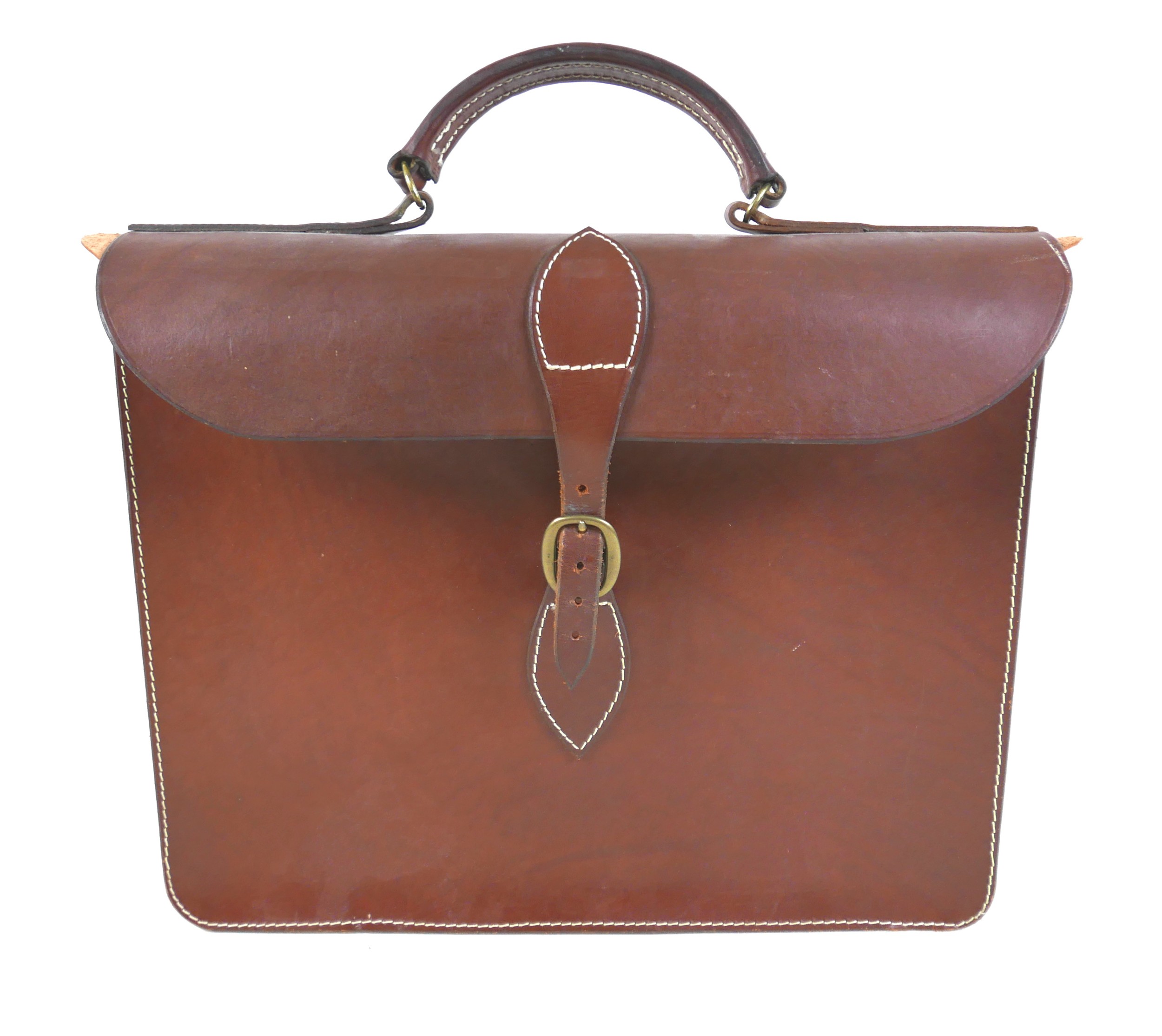 An unusual bespoke mahogany briefcase, silver mounted fittings, horn handle, oval plaque with - Image 15 of 16