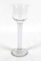 An 18th century air twist cordial glass 14.5cm In good condition.