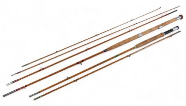 Two split cane fly fishing rods, Martin James " Everyman 150C" and another. (2)