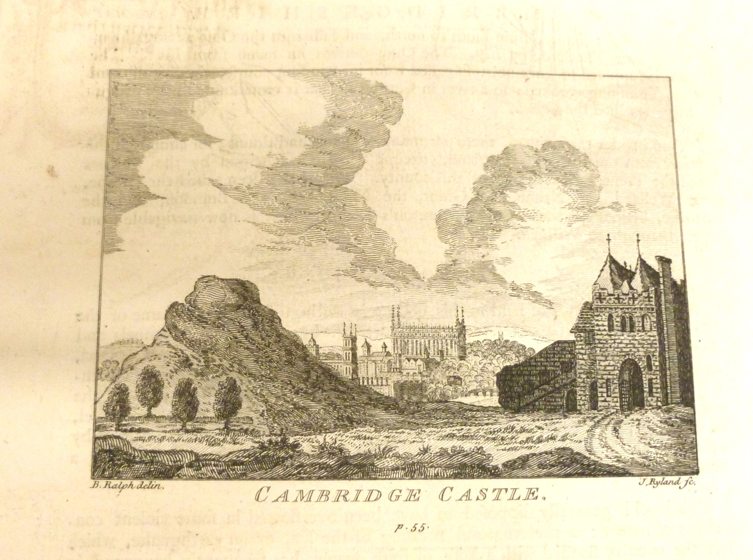 A large collection of 19th century engravings relating to the Cambridge colleges and city, including - Image 2 of 15