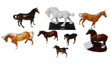 A group of seven Beswick equine figurines, some a/f, including Spirit of the Earth, together with