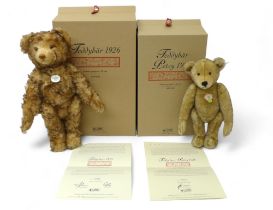 Steiff Teddy Bear 1926, brown tipped mohair, posable five jointed bear standing 40cm tall, limited