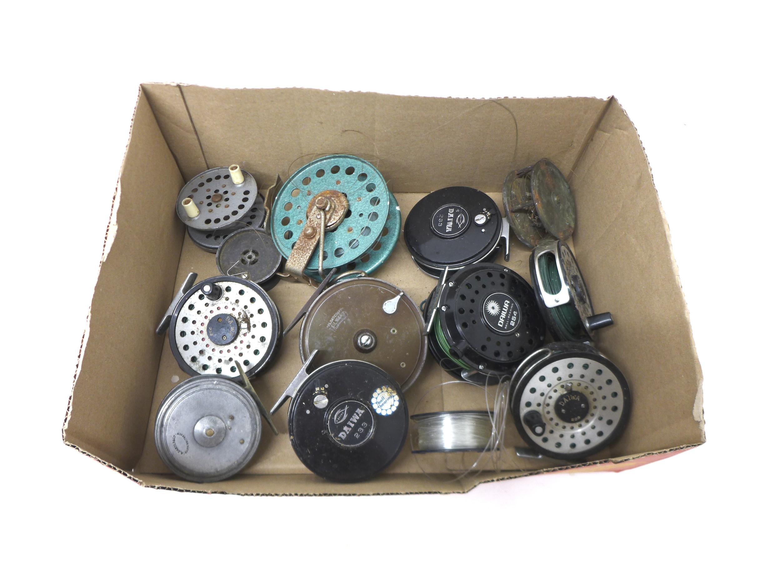 Eleven assorted fly fishing reels including Daiwa, A Carter & Co, and Milward. - Image 2 of 2