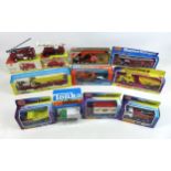 A collection of eleven die-cast and metal trucks and lorries, including Corgi, Dinky, Super Kings,