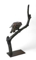 Alan Glasby (British, 1945-2008): a limited edition life-sized bronze sculpture of a Merlin