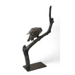 Alan Glasby (British, 1945-2008): a limited edition life-sized bronze sculpture of a Merlin