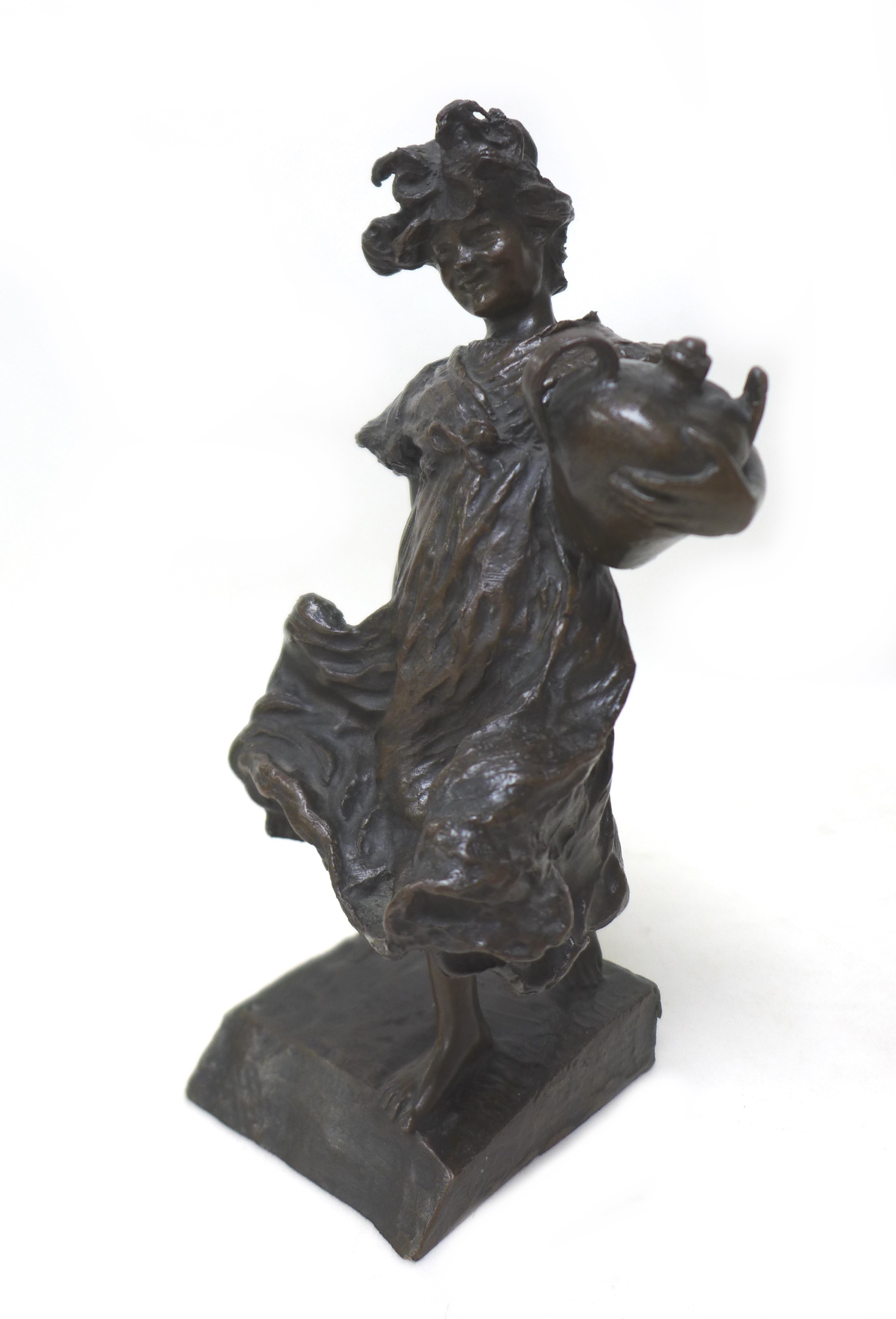 Giuseppe Renda (Italian, 1859-1939): 'Girl water carrier, Luciana' (La Luciana o Santa Lucia), circa - Image 3 of 13