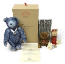 Collection of three Steiff teddy bears exclusive to North America, comprising of 'Forget me not',