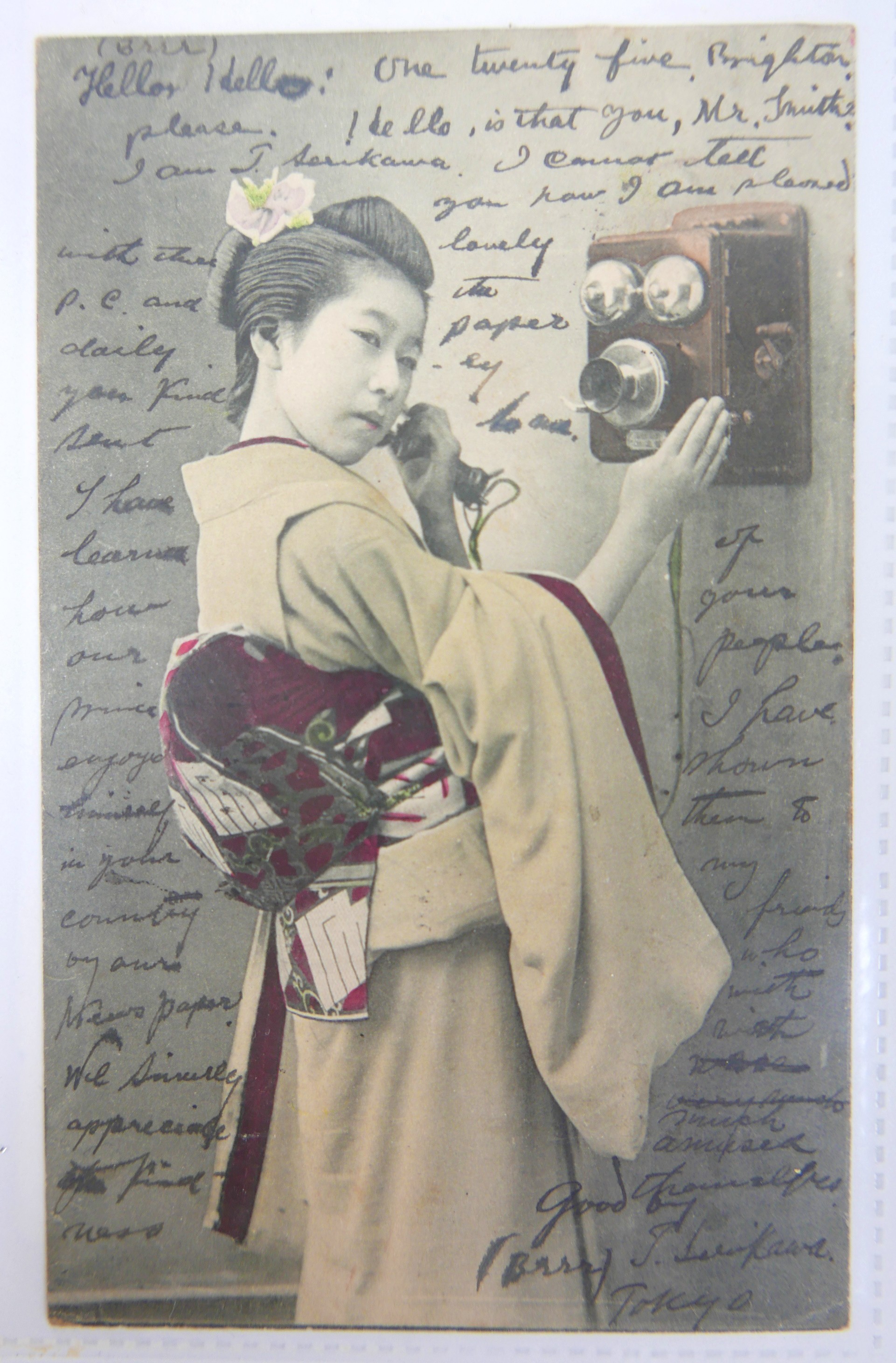 An incredible collection of early 1900's hand written Japanese postcards from Takeshi Serikawa to Mt - Image 15 of 21