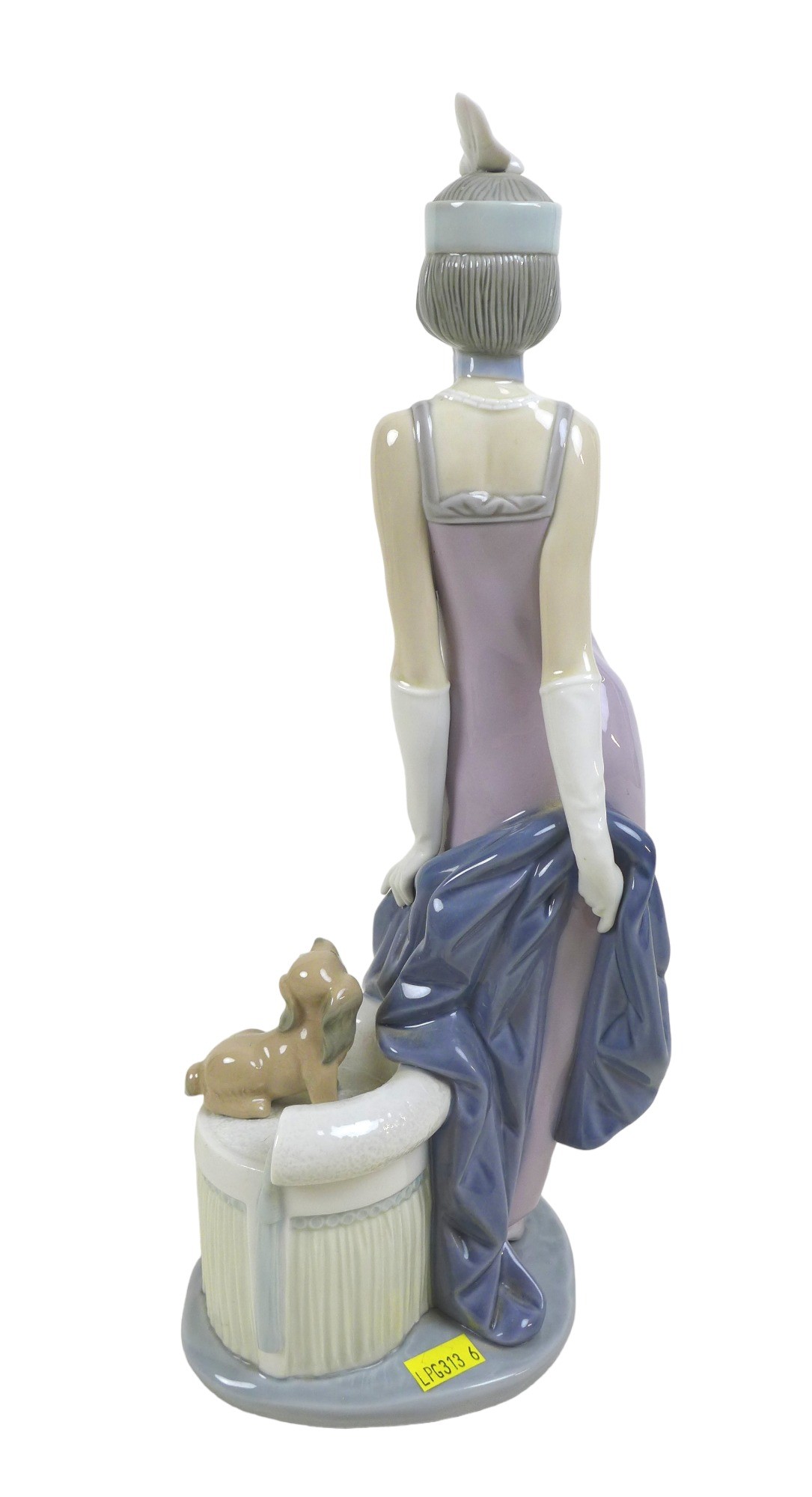 Three 1920s style Lladro lady figurines, comprising 'Lady Grand Casino', #5175, 34.5cm high; ' - Image 10 of 14
