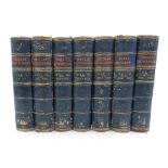 Seven volumes of the Popular encyclopedia A-Z black and Son