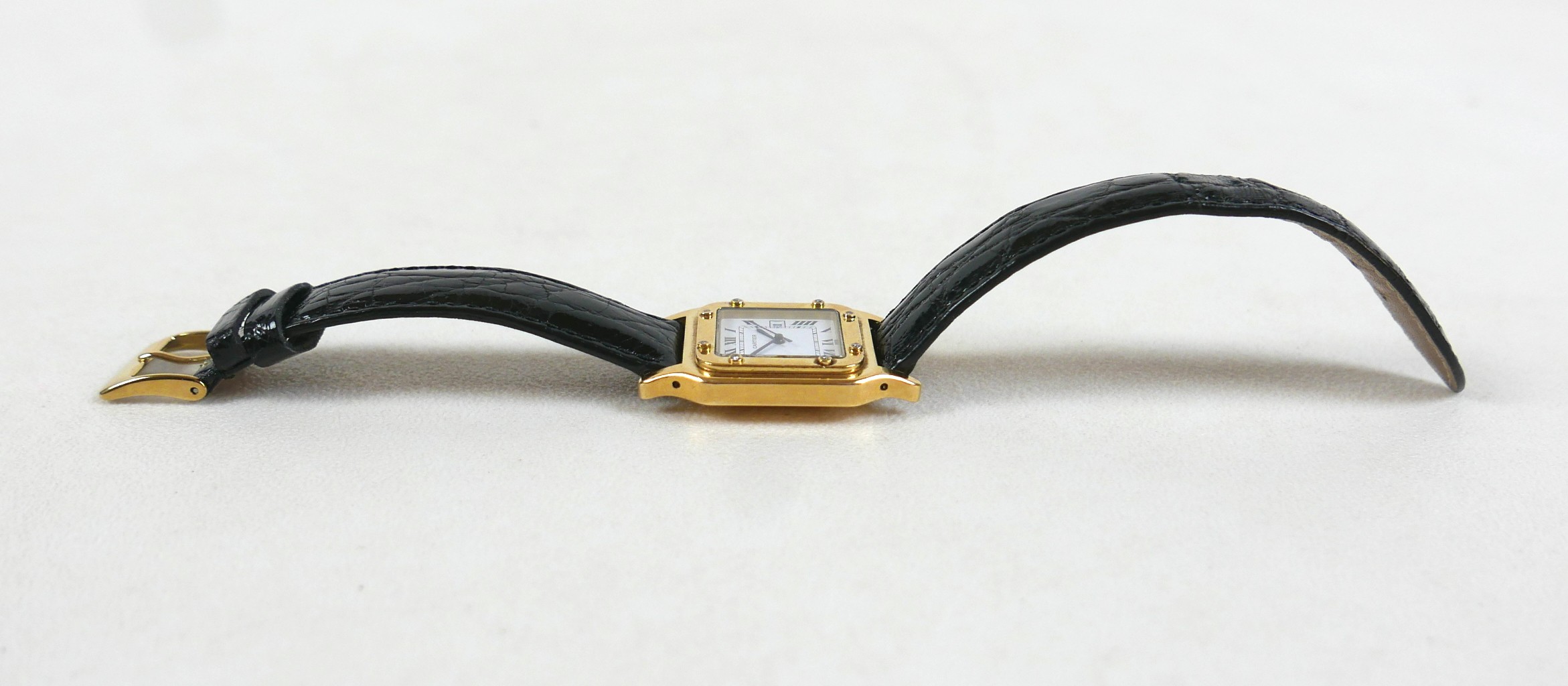 A Panthere de Cartier Automatique 18ct yellow gold and diamond set cased gentleman's wristwatch, - Image 9 of 14