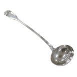 A William IV silver ladle, William Eaton, London 1836, 9.4toz, 35.5cm long.