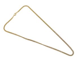 A 18ct gold chain, 13g, 41cm long.