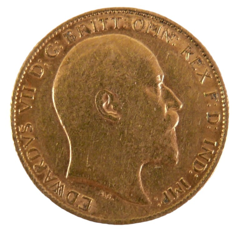 An Edward VII gold half sovereign, 1909. - Image 2 of 2