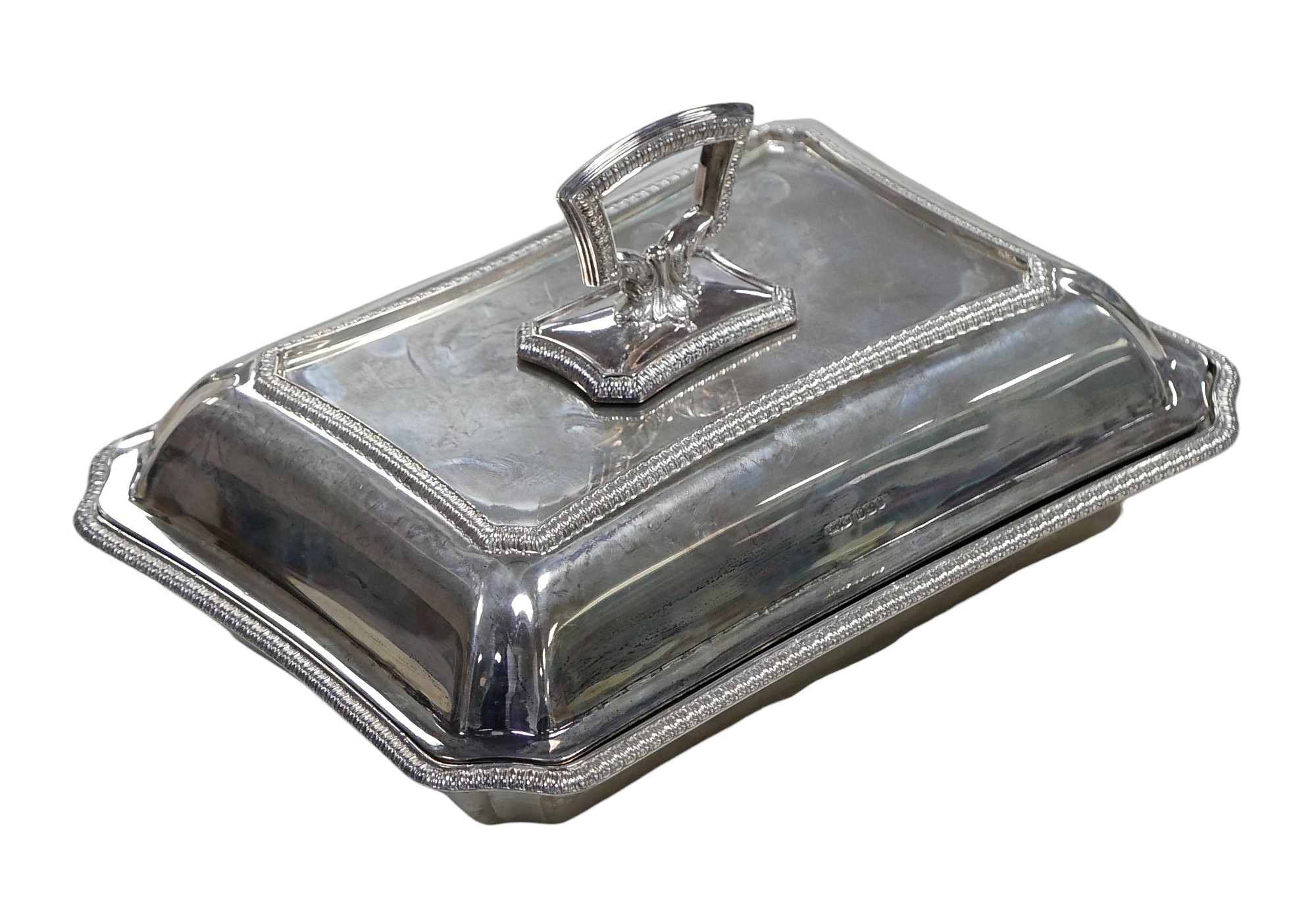 A Victorian silver lidded tureen, with detachable handle, James Dixon & Sons Ltd. Sheffield 1899,