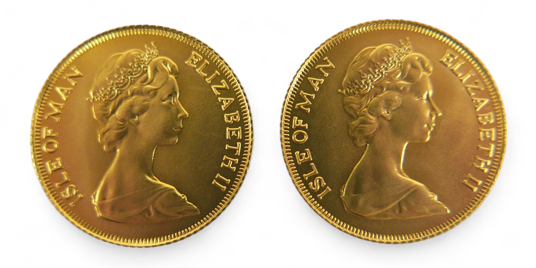 Two 1979 22ct gold coins by Isle of Man treasury for Pobjoy Mint, each weighing 4.3g, both boxed - Image 2 of 4