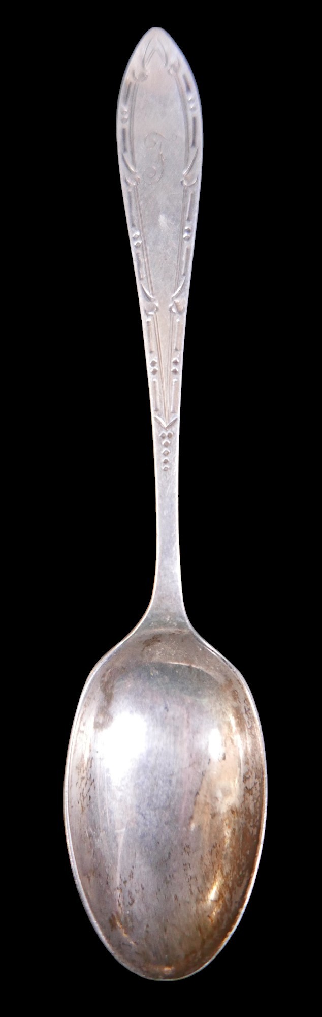 A collection of silver tea spoons, comprising five Victorian silver teaspoons by WH for William - Bild 12 aus 14