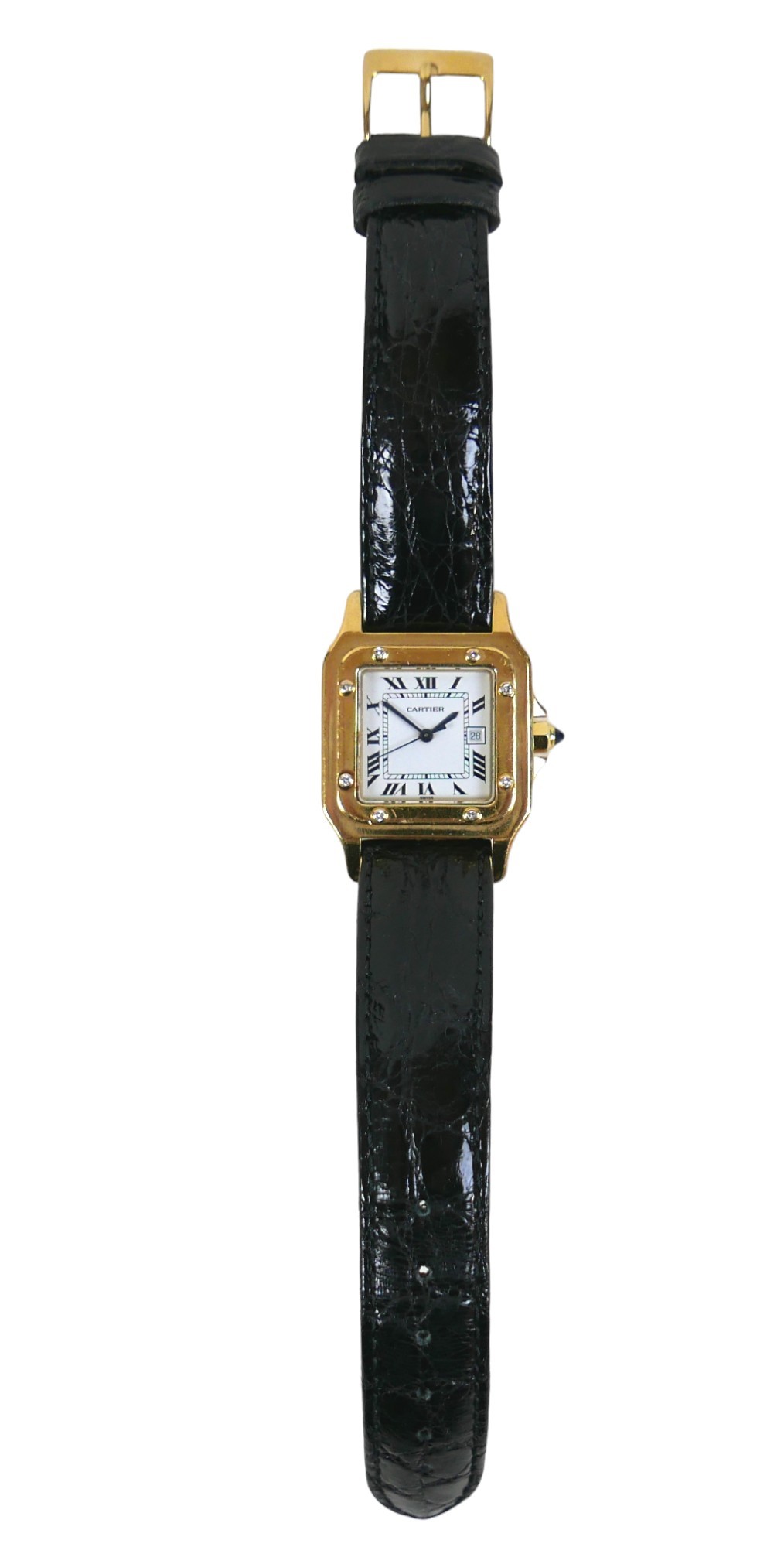 A Panthere de Cartier Automatique 18ct yellow gold and diamond set cased gentleman's wristwatch, - Image 4 of 14
