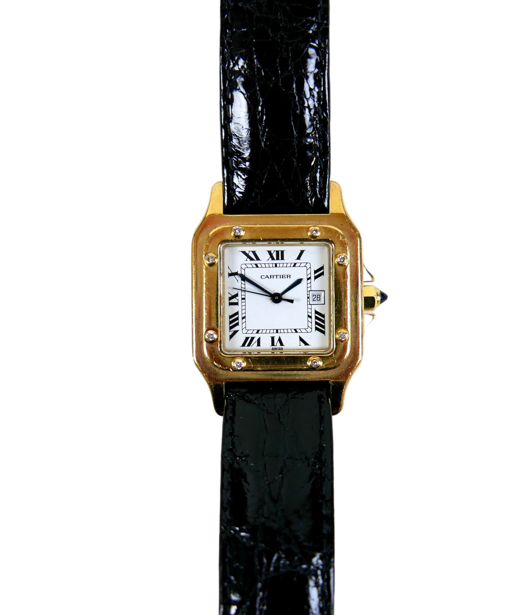 A Panthere de Cartier Automatique 18ct yellow gold and diamond set cased gentleman's wristwatch, - Image 3 of 14