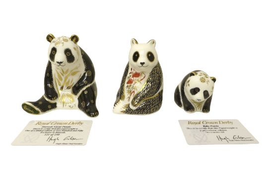 A group of three boxed Royal Crown Derby paperweights, comprising Giant exclusive to Harrods limited - Image 2 of 6