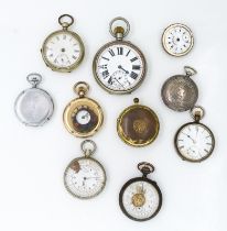 NINE POCKET WATCHES AND ONE MOVEMENT (10)