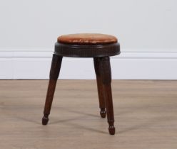 A SMALL REGENCY CIRCULAR MAHOGANY STOOL