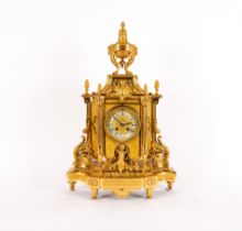 A FRENCH ORMOLU MANTEL CLOCK