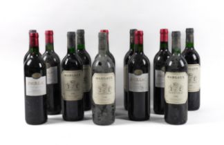 SEVEN BOTTLES OF MARGAUX 1996 AND FIVE BOTTLES OF PAUILLAC 2003 (12)