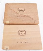 CORPS DIPLOMATIQUE 25 AMBASSADEUR CIGARS BOXED TOGETHER WITH 25 CORPS DIPLOMATIQUE DELEGACION...