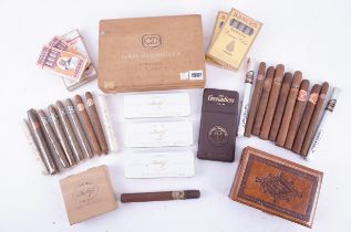 A QUANTITY OF SEALED AND UNSEALED CIGARS