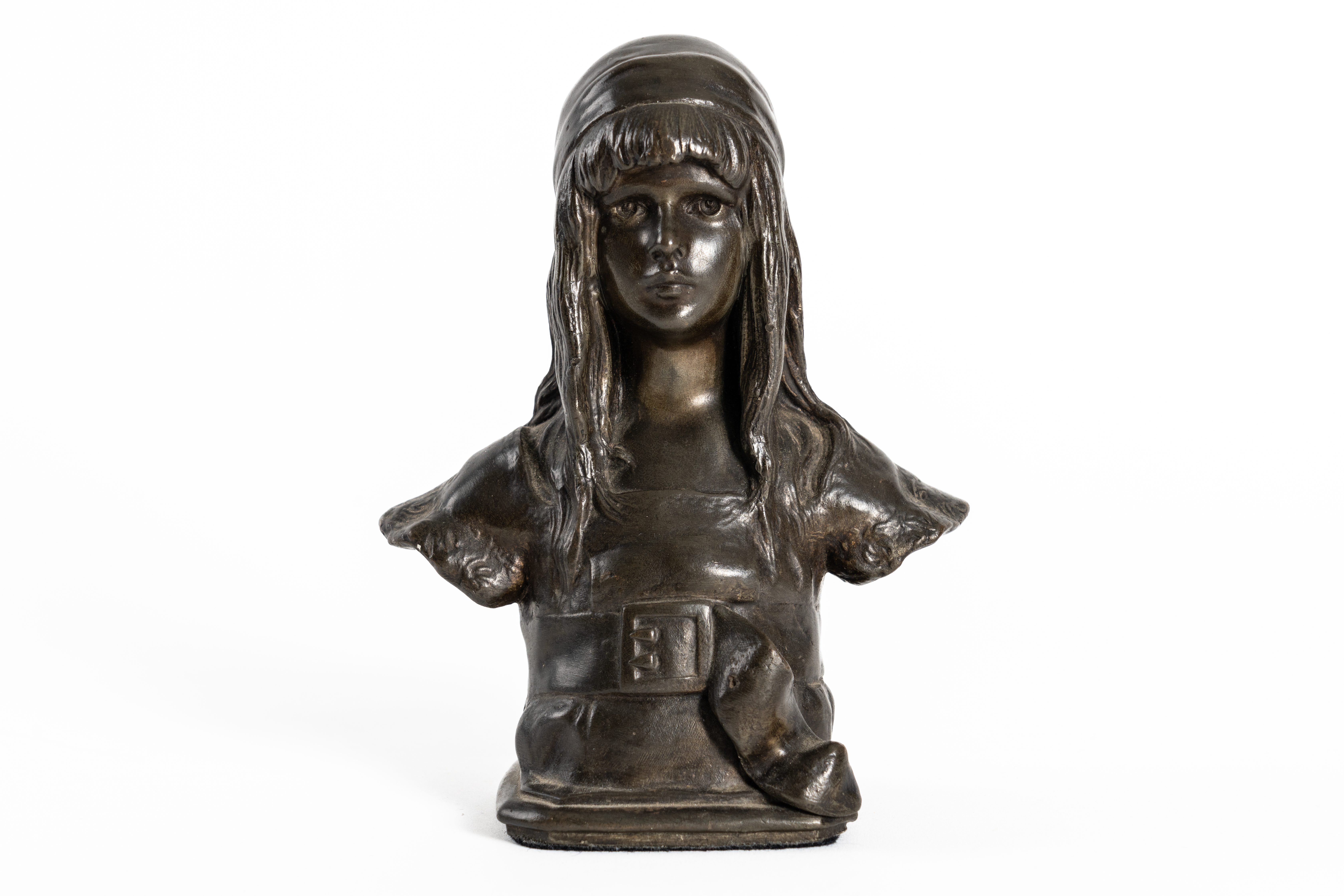 JOSEF ULRICH (AUSTRIAN 1857-1930): A BRONZE AND IVORY FIGURE OF PIERROT (3) - Image 6 of 10