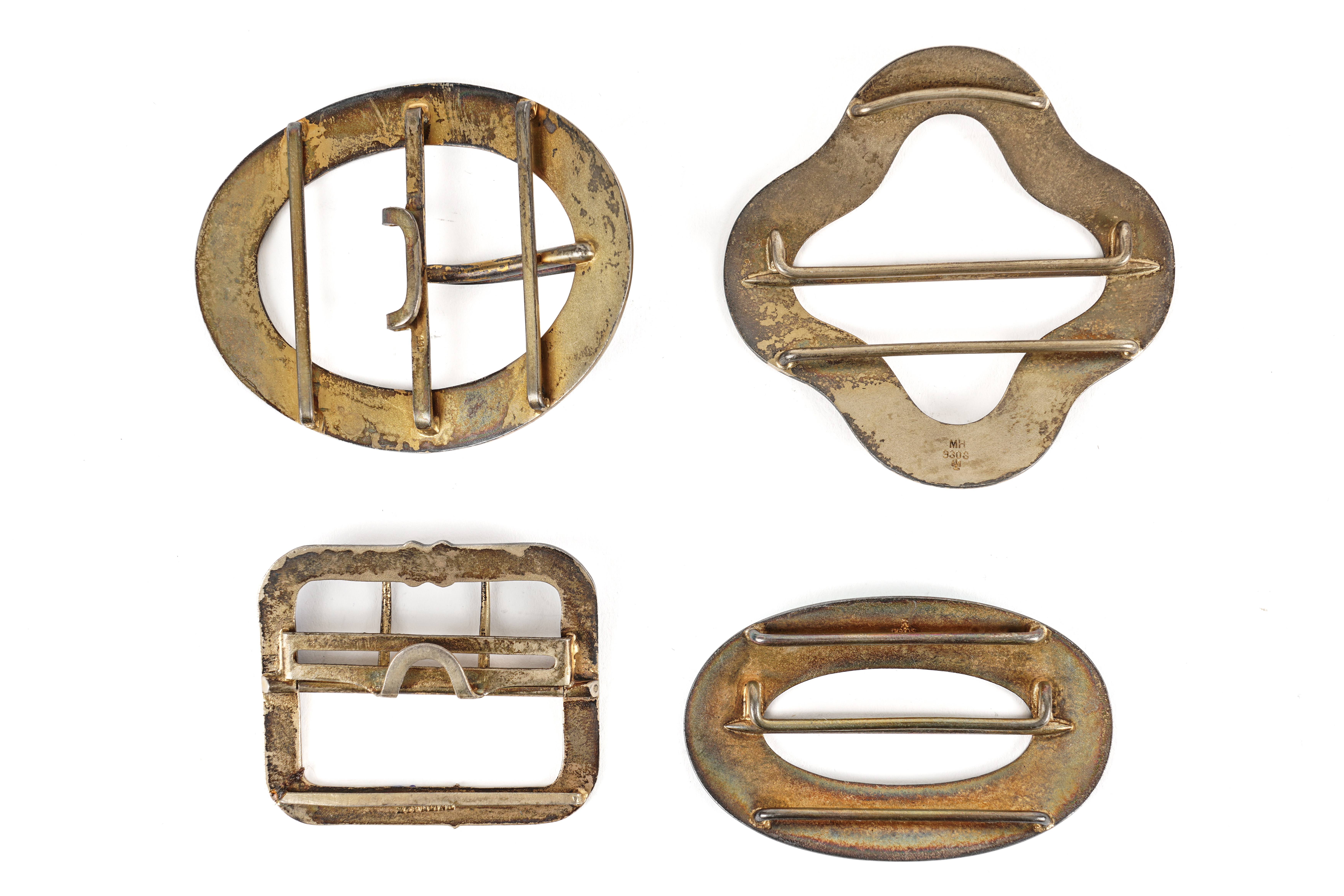 FOUR FOREIGN ENAMELLED BUCKLES (4) - Image 2 of 2