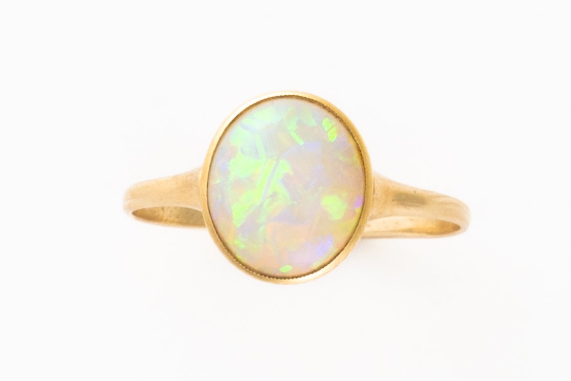 TWO OPAL RINGS (2) - Image 3 of 6