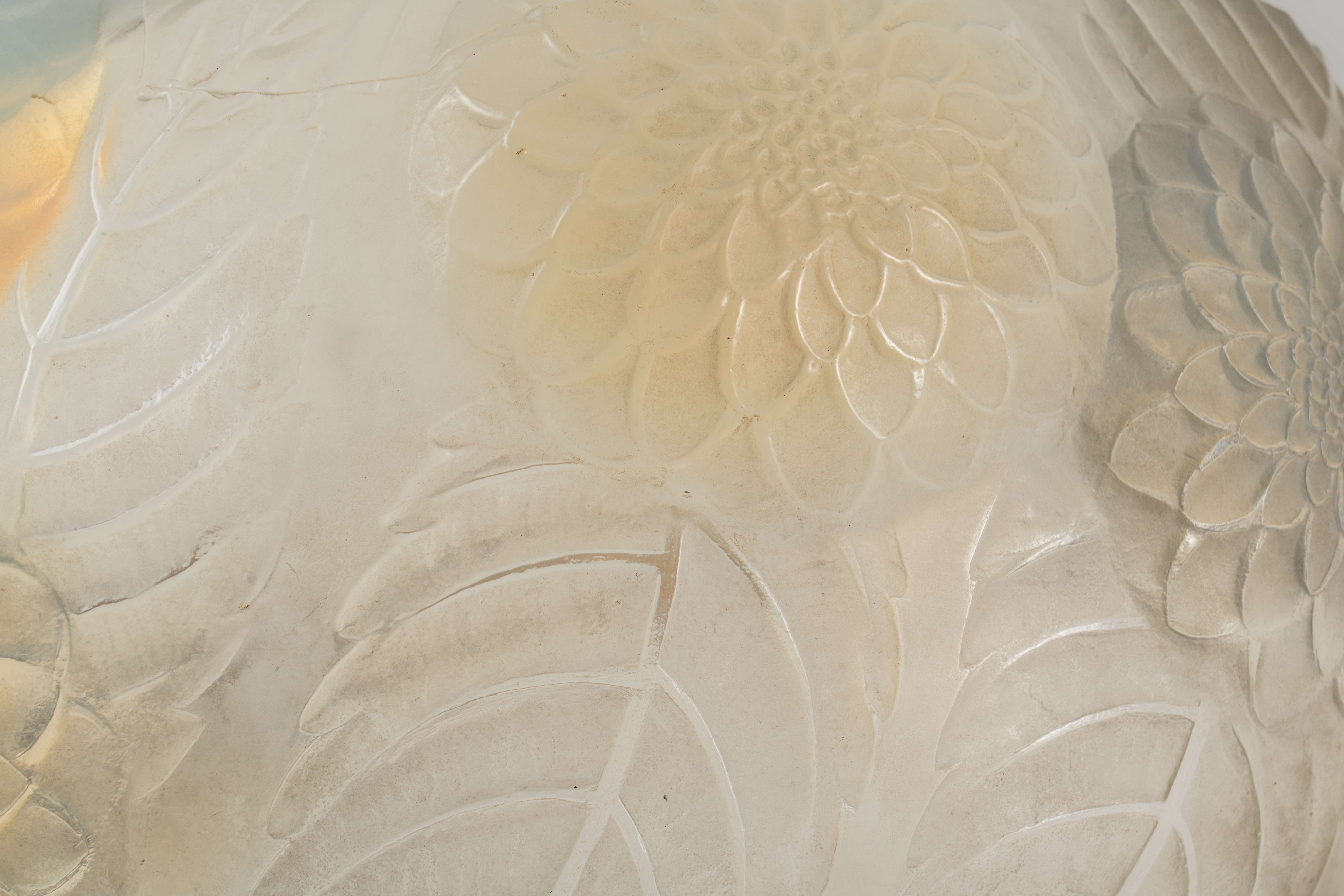 `DAHLIA'. A LALIQUE FROSTED GLASS PLAFONNIER (2) - Image 3 of 5