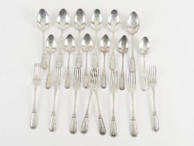 A GROUP OF DANISH TABLE FLATWARE (20)