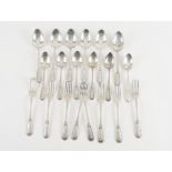 A GROUP OF DANISH TABLE FLATWARE (20)