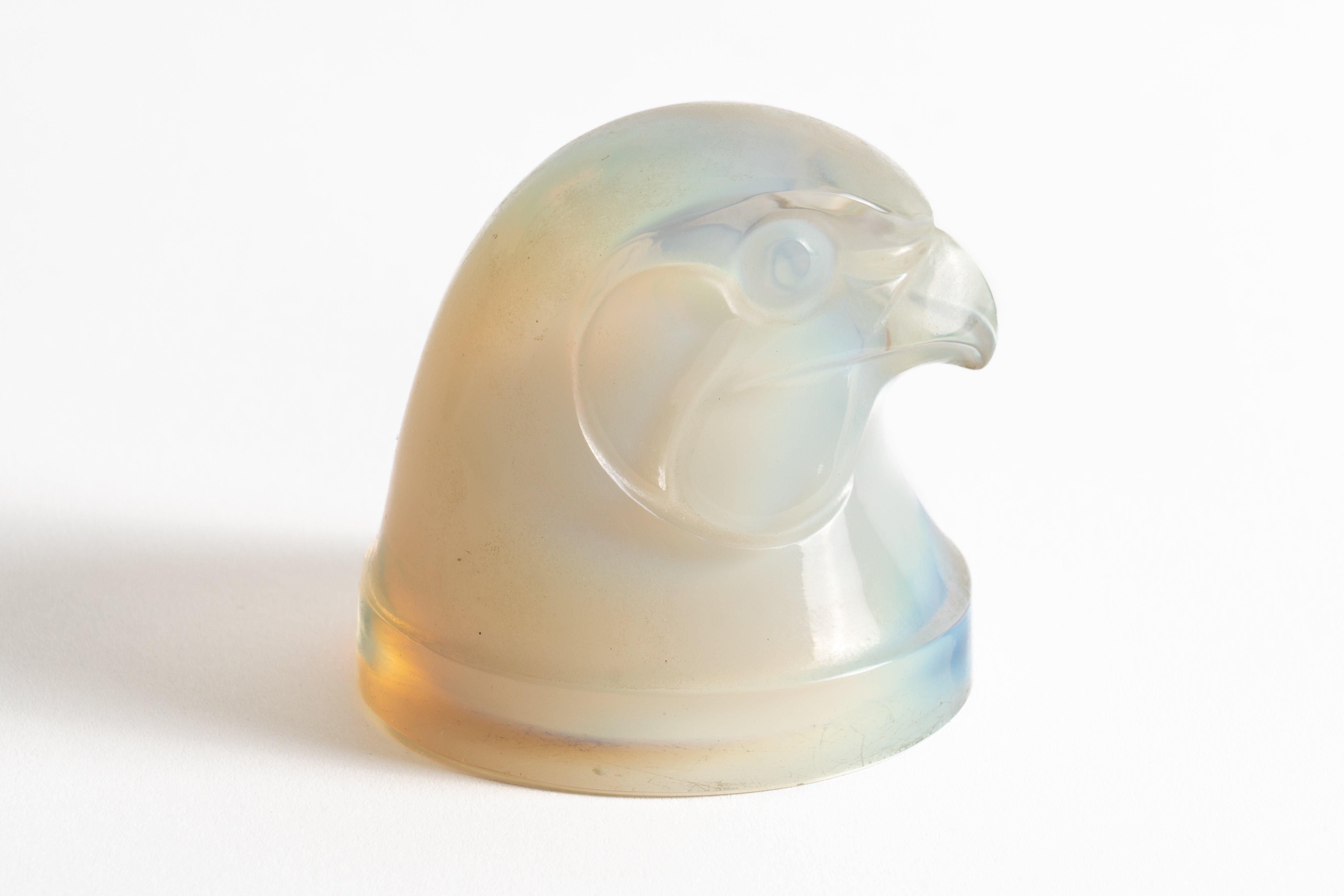 `TETE D'EPERVIER'. A LALIQUE OPALESCENT GLASS CAR MASCOT - Image 2 of 4