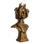 JULIEN CADET CAUSSE (FRENCH 1869-1909): AN ART NOUVEAU BRONZE ENTITLED ‘LYS’