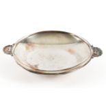 A GEORG JENSEN SILVER TWIN HANDLED DISH