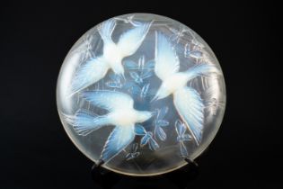 A VERLYS OPALESCENT GLASS SHALLOW BOWL