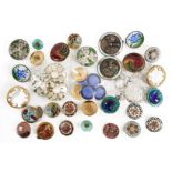 A COLLECTION OF COSTUME BUTTONS (QTY)