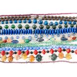 A GROUP OF BEAD NECKLACES AND FURTHER ITEMS (QTY)