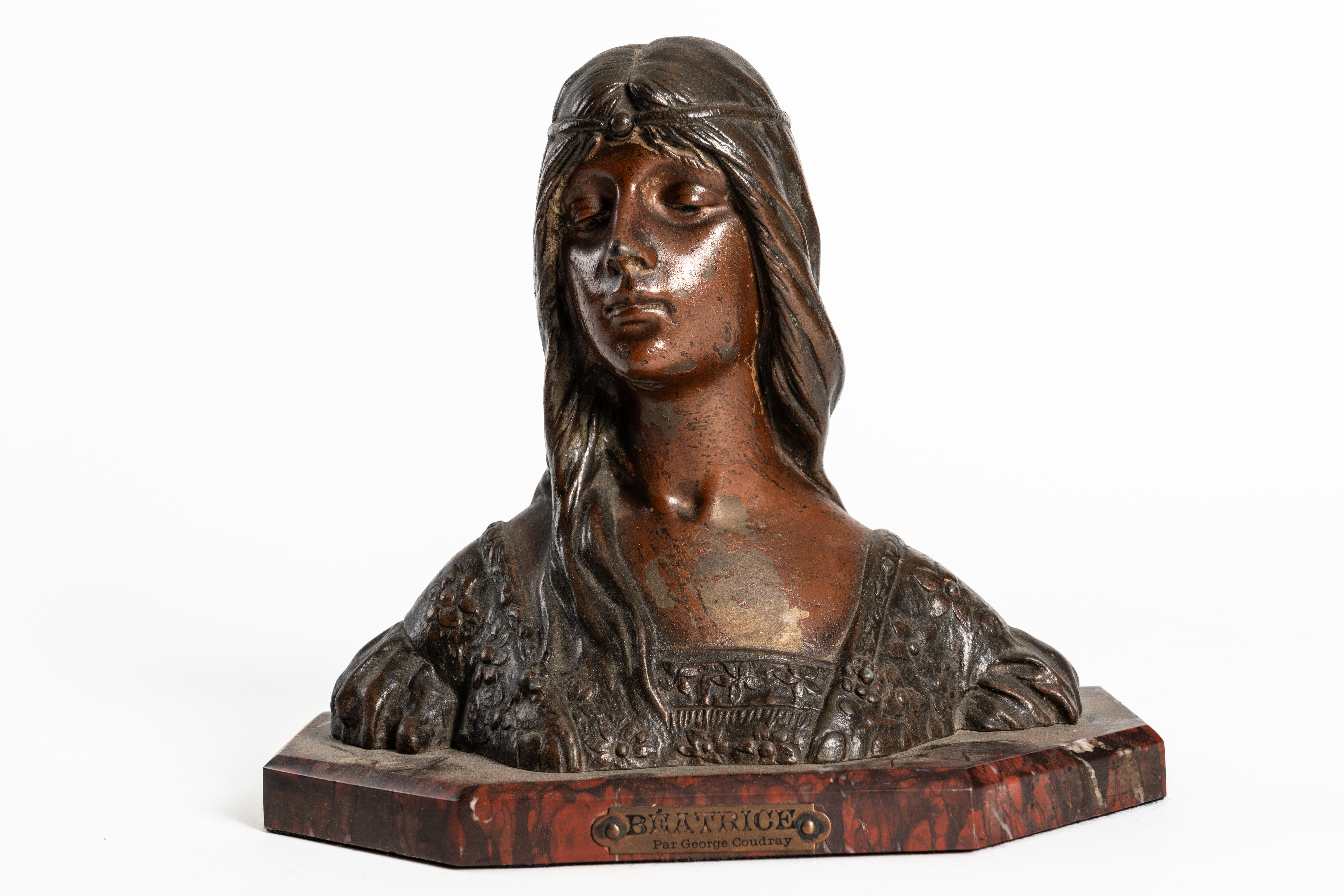 THREE FEMALE BUSTS INCLUDING ‘BEATRICE’ AFTER GEORGE COUDRAY (3) - Image 5 of 10