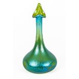 A LOETZ CRETE PAPILLON GLASS SOLIFLEUR VASE